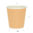 Gobelet en Carton Ondulé Kraft 240ml (8Oz) avec Couvercle Blanc “To Go” – Paquet 25 unités