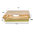 Saladier rectangulaire en carton Kraft avec couvercle 1200ml