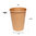Paper Cup 100% Kraft (12Oz) 360ml w/ Black Lid “To Go” - Box of 1000 units