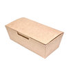 Boîte Kraft Rectangulaire à Emporter -  Paquet 25 unités