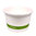 Gobelet en Carton Pour la Crème Glacée Blanc 240ml avec Couvercle Dôme - Boîte Complète 1000 unités