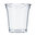 RPET Plastic Cup 540ml w/Perforated Dome Lid - Box 800 Units