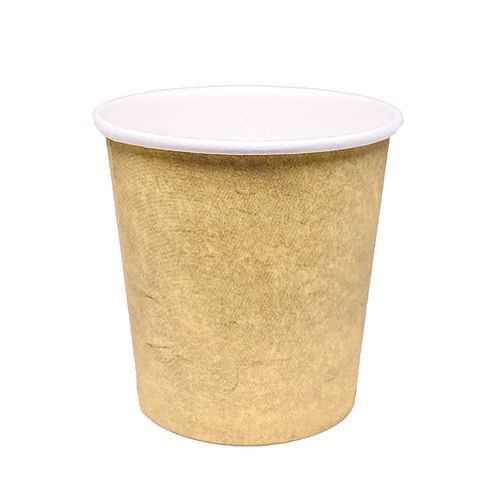 Vaso de Cartón Café 110ml (4Oz) Kraft – Caja Completa 3000 unidades