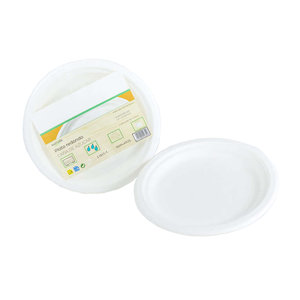 White Sugar Cane Dish BIO 17cm White Sugar Cane Dish BIO 17cm