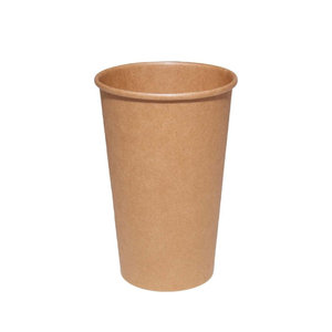 Paper Cup 100% Kraft (16Oz) 480ml - Box 1000 units