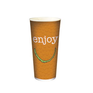 Copo Cartão Bebidas Frias  "Enjoy" 680ml -Aferido a 500ml (22OZ) Cx completa 1000 Uni s/ Tampa