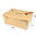 Caja de Take Away Kraft 96OZ / 2880ml - Paquete 25 unidades