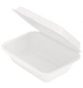 Tupper alimentos cuadrado Blanco 1600ml Biodegradable 22x22cm - caja 200 unidades