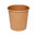 Paper Cup 100% Kraft (4Oz) 120ml w/ White Lid “To Go” - Box 1000 units
