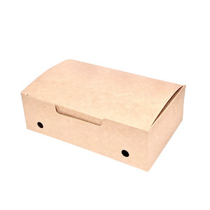 Medium Kraft Fritter Box - Box. 450 units