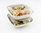 Pack square Bowl with slope w/cover 750ml BIO - full box 90 units