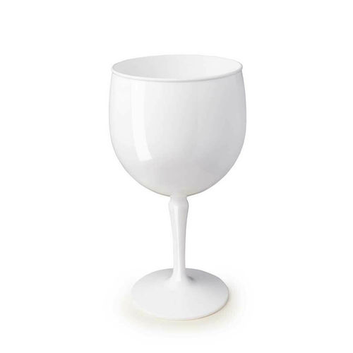Plastic Gin Cup (500ml) Shatterproof White - Box 6 Units