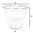 RPET Plastic Cup 280ml w/Closed Dome Lid + Partition - Pack of 50 Units