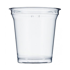 Vaso Plástico RPET 430ml Con Tapa Cúpula Perforada