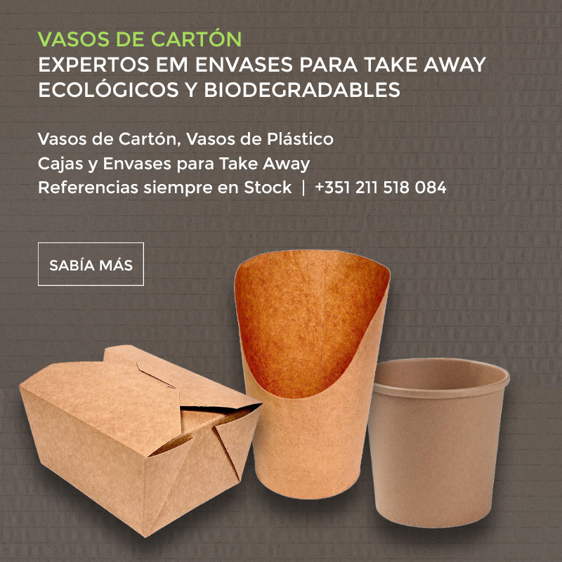 Vasos de cartón - expertos em envases para take away ecológicos y biodegradables